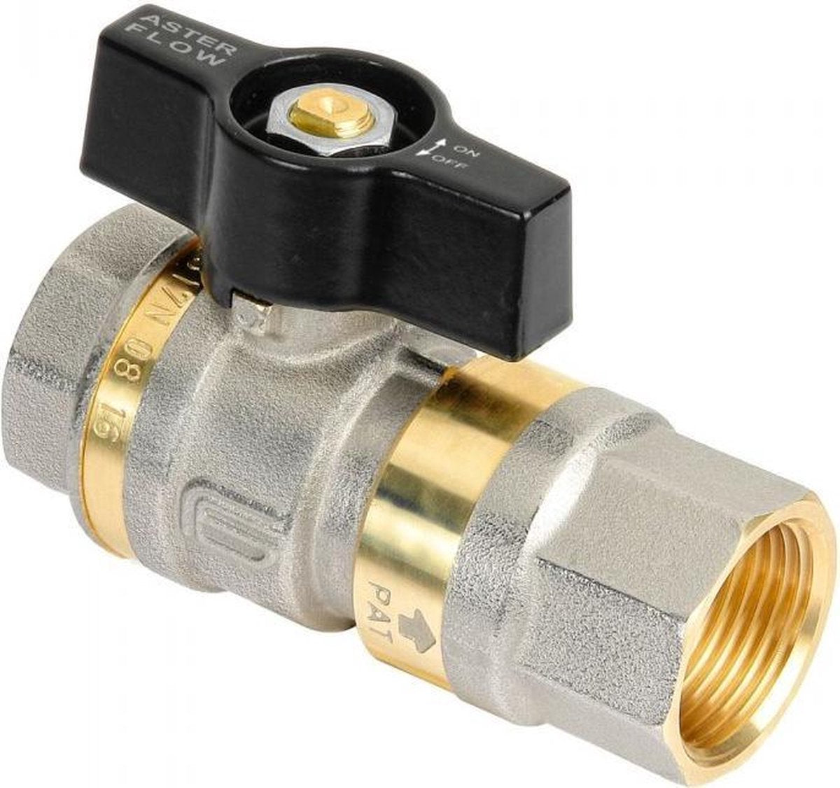 kogelkraan met terugslagklep 4/4"
