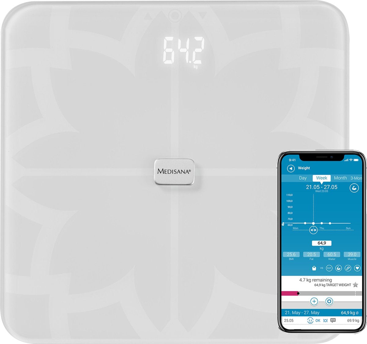 Medisana BS 450 Connect - Lichaamsanalyseweegschaal