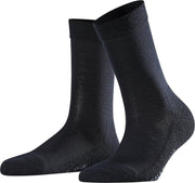 FALKE Wool Balance Damessok - Dark Navy - Maat 37-38