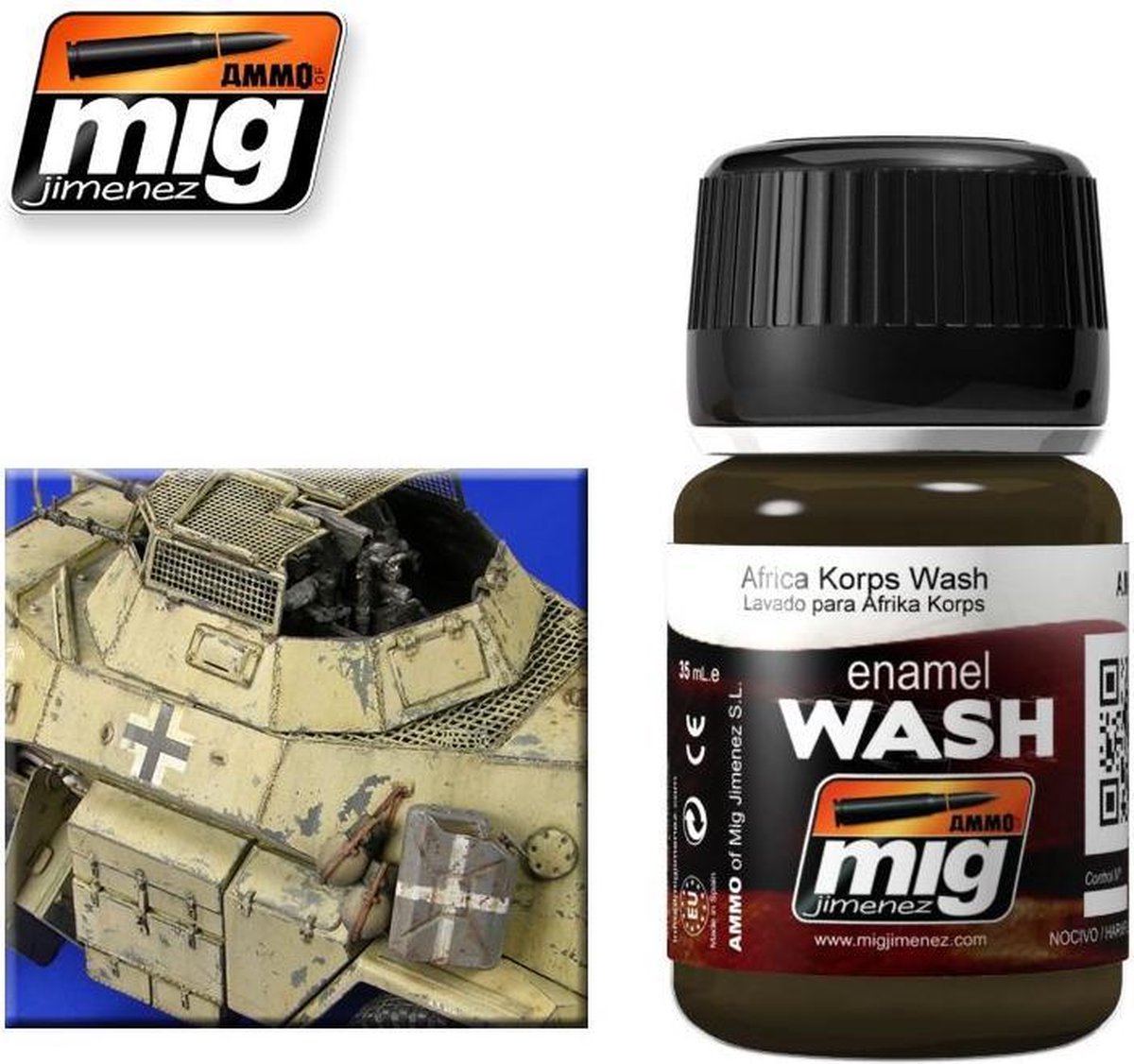 Mig - Africa Korps Wash 35 Ml (35 Ml) (Mig1001)