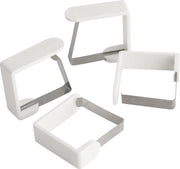 Fackelmann Tafelkleedklemmen 4 Stuks Wit 45 Mm