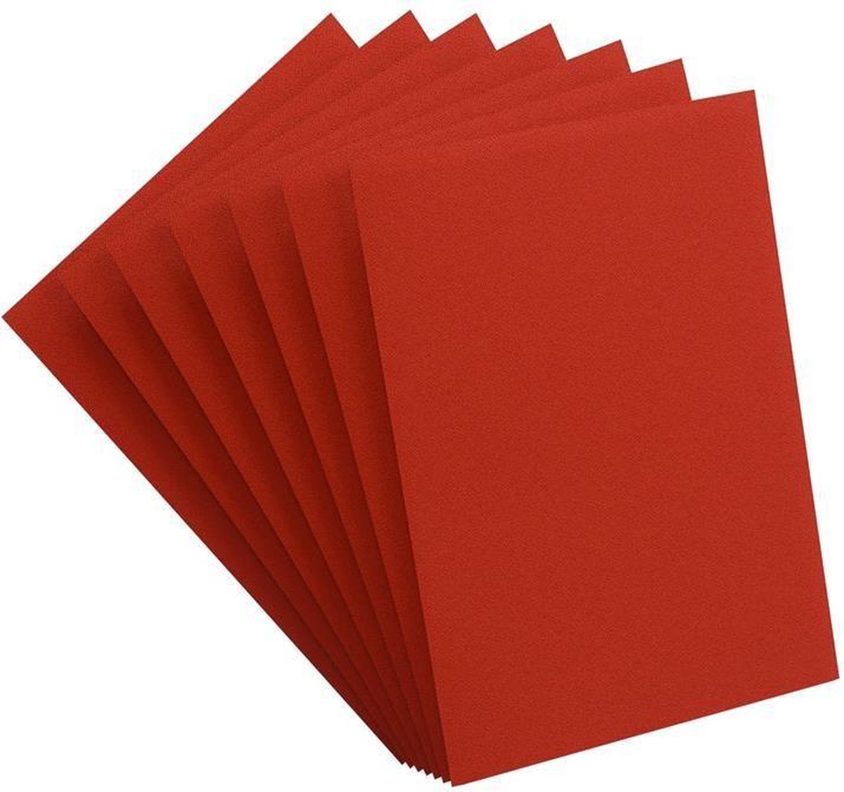 Koszulki na karty CCG 66x91mm Czerwone 100 sztuk