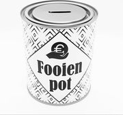 Spaarpot - Fooienpot - spaarblik fooien kadoblik 750 ml 10 x 12 cm herbruikbaar