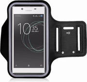 Zwart Sportarmband Hoesje Hardloopband Sony Xperia L1