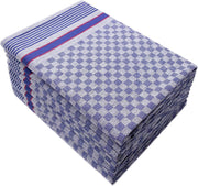 10 stuks horeca theedoeken blauw 45 x 90 cm keukendoeken - Zware kwaliteit.