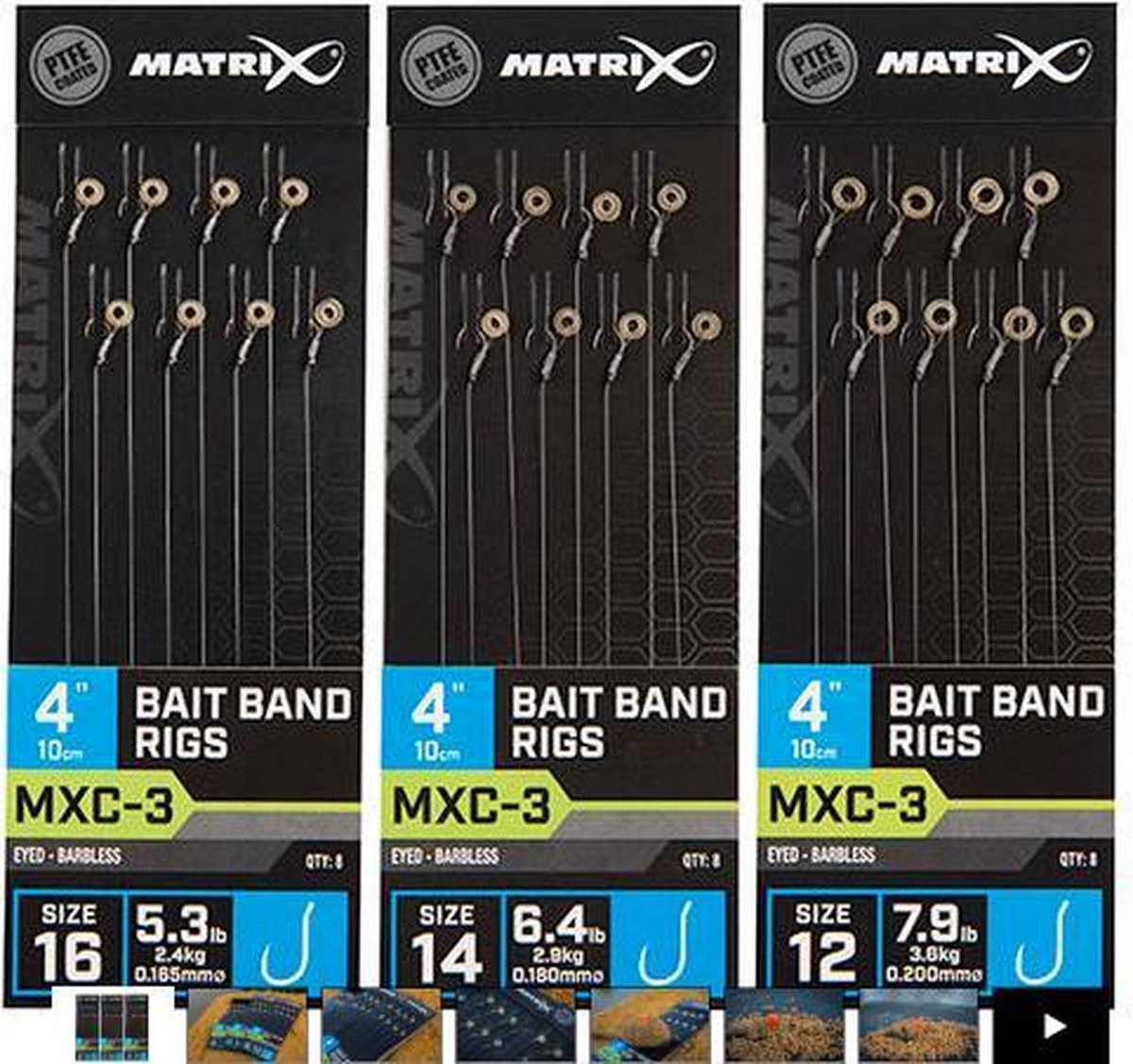 Matrix MXC-3 Sz14 Barbless 0.18mm Bait Band