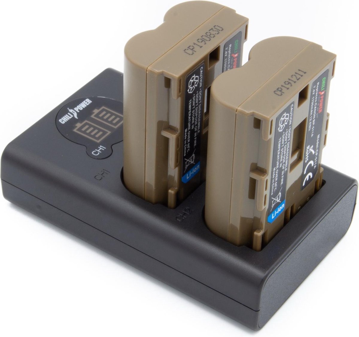 ChiliPower BP-511 Canon USB Duo Kit - Camera accu set