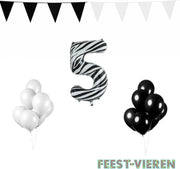 5 jaar Verjaardag Versiering Pakket Zebra