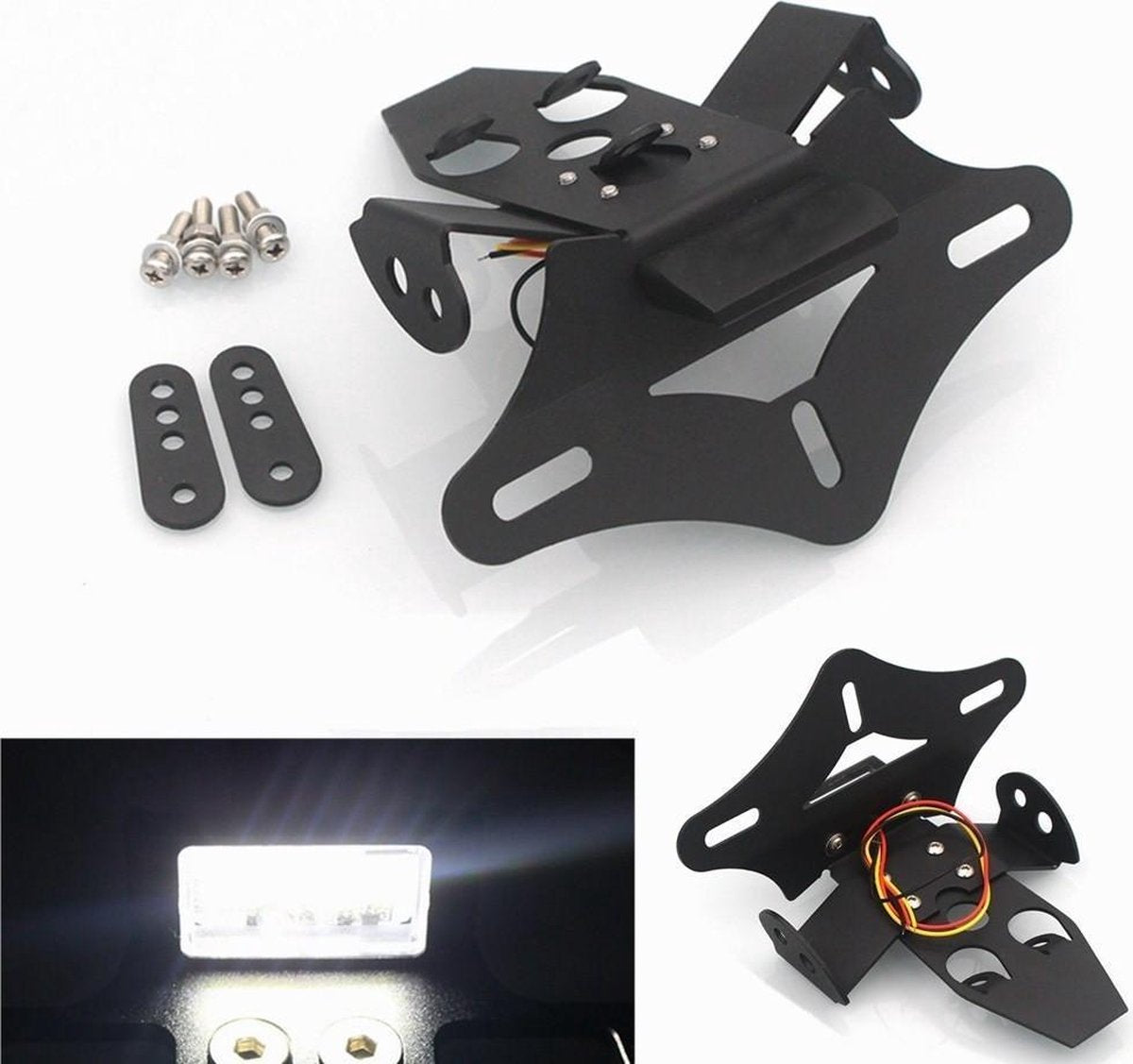 Pasklare Kentekenplaathouder Honda CBR 1000 RR CBR1000RR Met LED Licht 2008 t/m 2016 Bracket Houder Montage Kenteken Plaat Houder