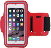 Universele hardloop telefoonhouder armband – Telefoonhouder hardlopen universeel – Geschikt voor telefoons van 13cm t/m 15cm - Rood