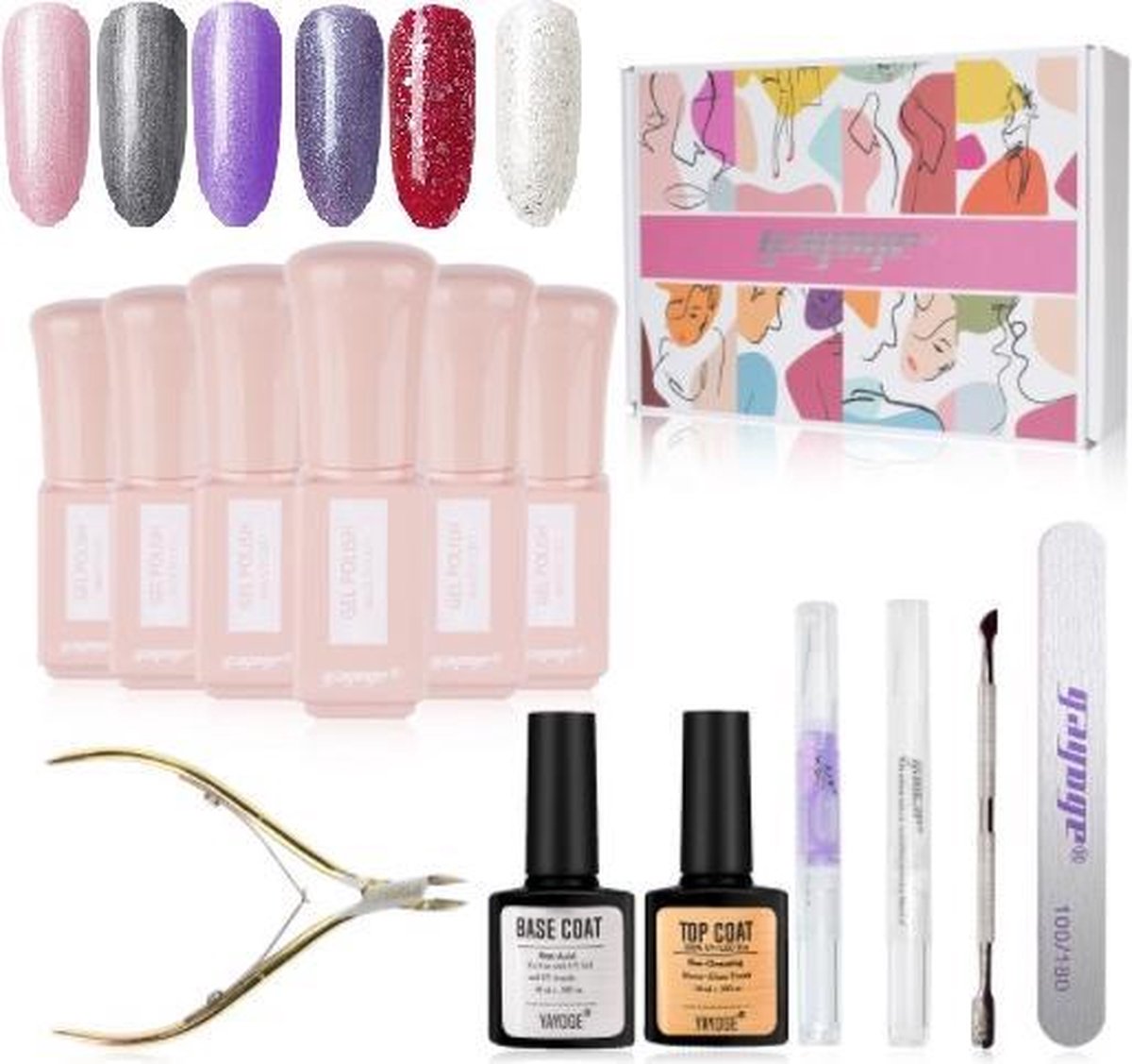 Yayoge gellak starterspakket gellak set gelpolish starterkit nail art