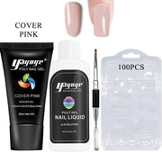 Yayoge kleur cover roze/cover pink polygel kit polygel nagels starterspakket zonder lamp nail art