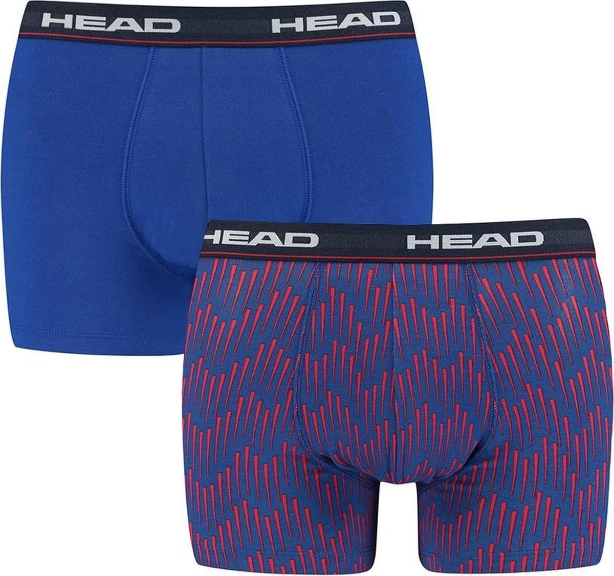 HEAD AOP 2P blauw & rood - M
