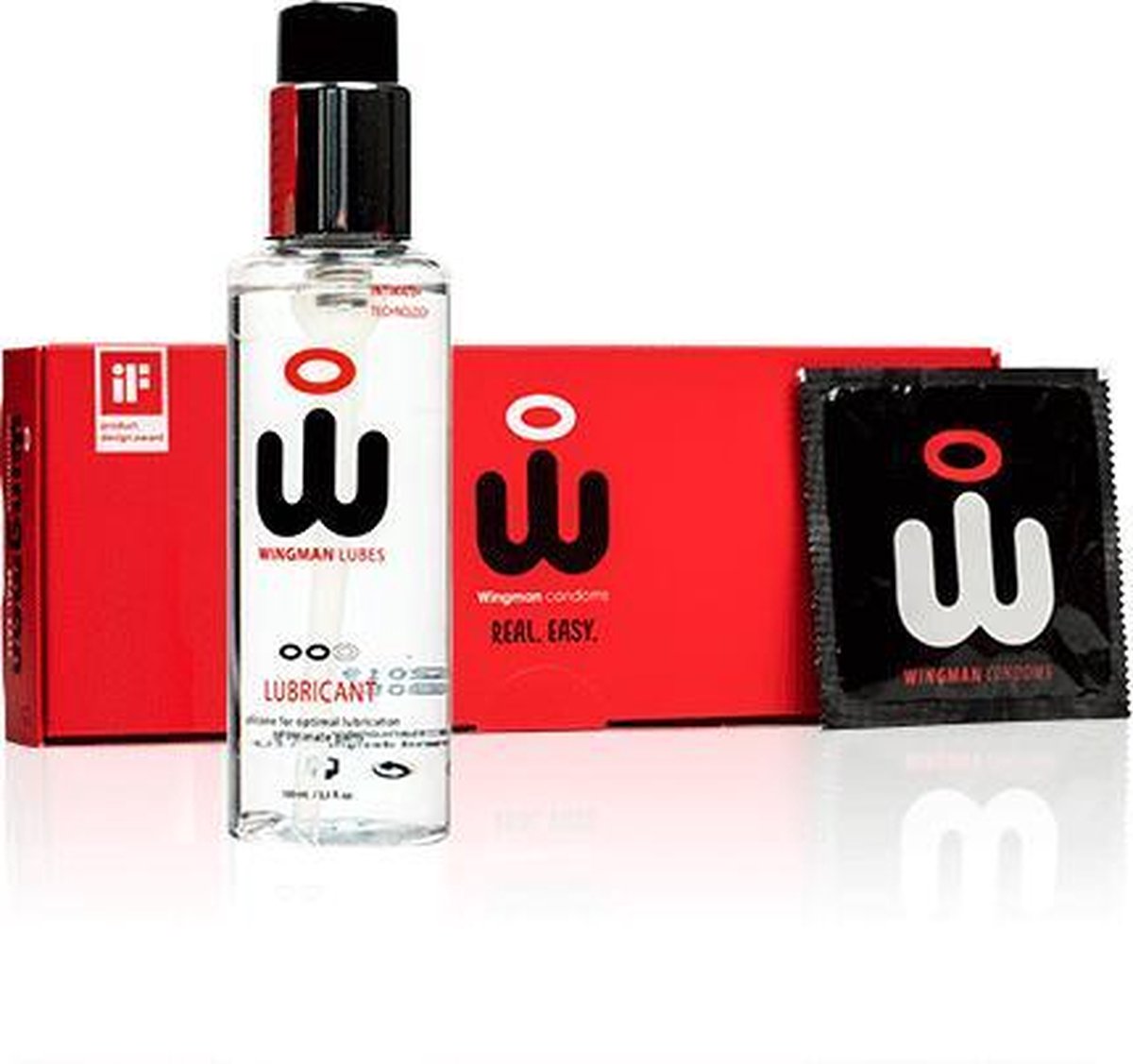 Wingman - Lubes & 12 Condooms Pakket