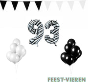 93 jaar Verjaardag Versiering Pakket Zebra