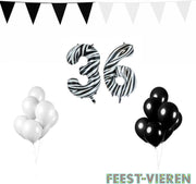 36 jaar Verjaardag Versiering Pakket Zebra