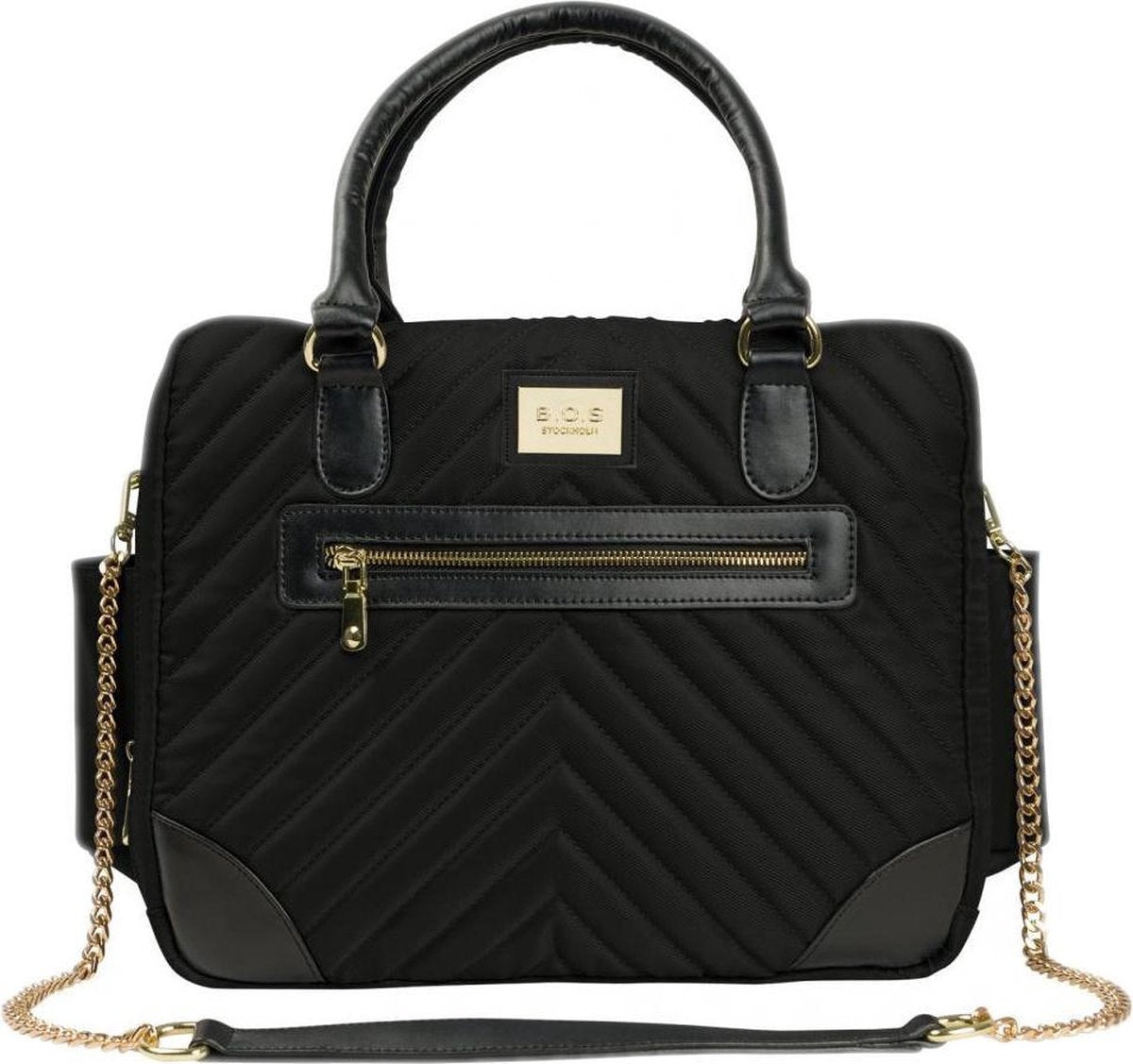Bjällra Of Sweden Luiertas Elegant 21 Liter Nylon Zwart/goud