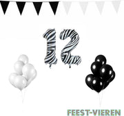 12 jaar Verjaardag Versiering Pakket Zebra
