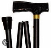 Fortuna opvouwbare wandelstok 84 - 94 cm zwart