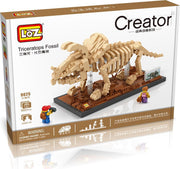 Triceratops fossiel Dinosaurus LOZ Blokken 3D 9025