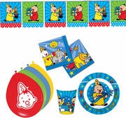 Kinderfeestje/verjaardag tafel dekken set voor 16x personen. Bumba thema feestartikelen/versiering.