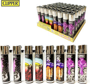 Clipper Aanstekers- 48 stuks- Spacey Vuursteen aansteker - na vulbaar