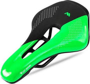 Fietszadel - MTB Zadel met Ventilatie - Aerodynamisch Zadel Fiets - Mountainbike - Racefiets - Stadsfiets - Groen
