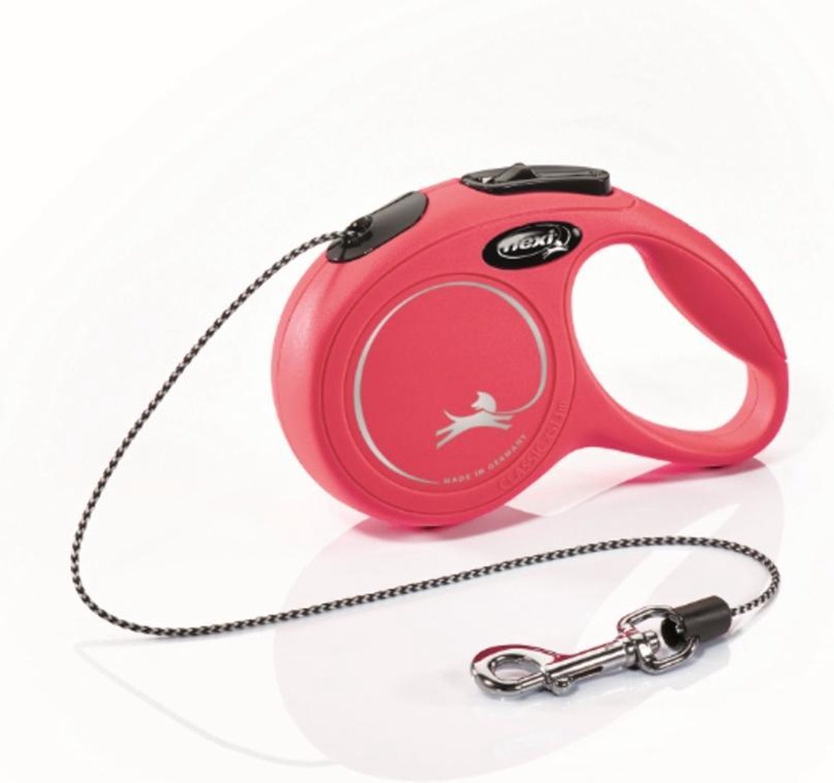 Flexi New Classic Koord - Hondenriem - Rood - XS - 3 M