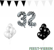 32 jaar Verjaardag Versiering Pakket Zebra