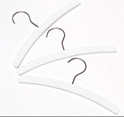 Babsana - Houten Kleerhanger Set 3 Stuks - Wit
