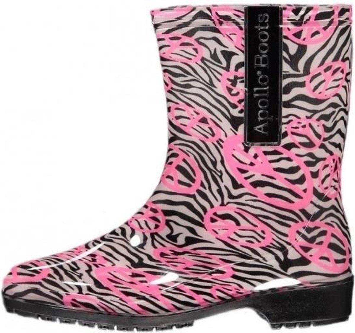 Zebra print festival regenlaarzen voor dames in maat 37