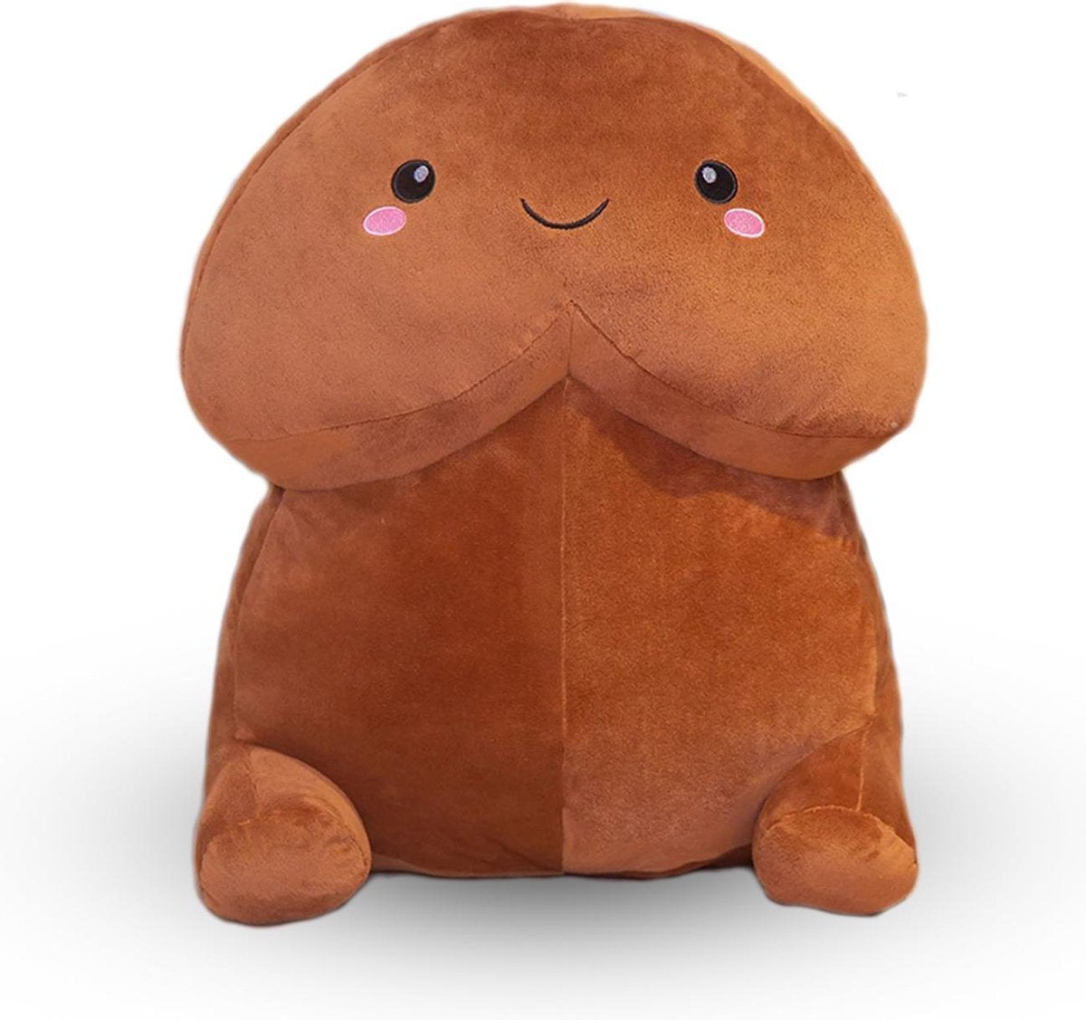 Piemel knuffel - Penis kussen -  Funkussen - Chocolate 30 cm