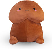 Piemel knuffel - Penis kussen -  Funkussen - Chocolate 30 cm