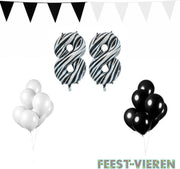 88 jaar Verjaardag Versiering Pakket Zebra
