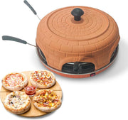 BluMill Pizzarette – Pizza oven – 6 Personen – 1100 Watt – Pizzamaker - Incl. deegvorm en spatels