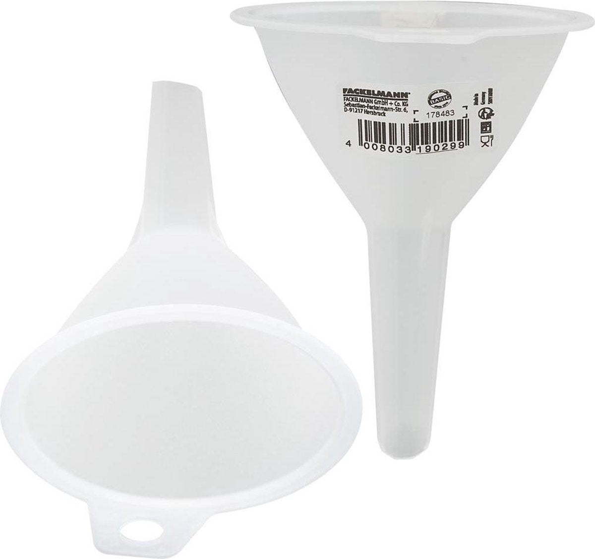 Fackelmann Transparante Trechter 10 cm PP