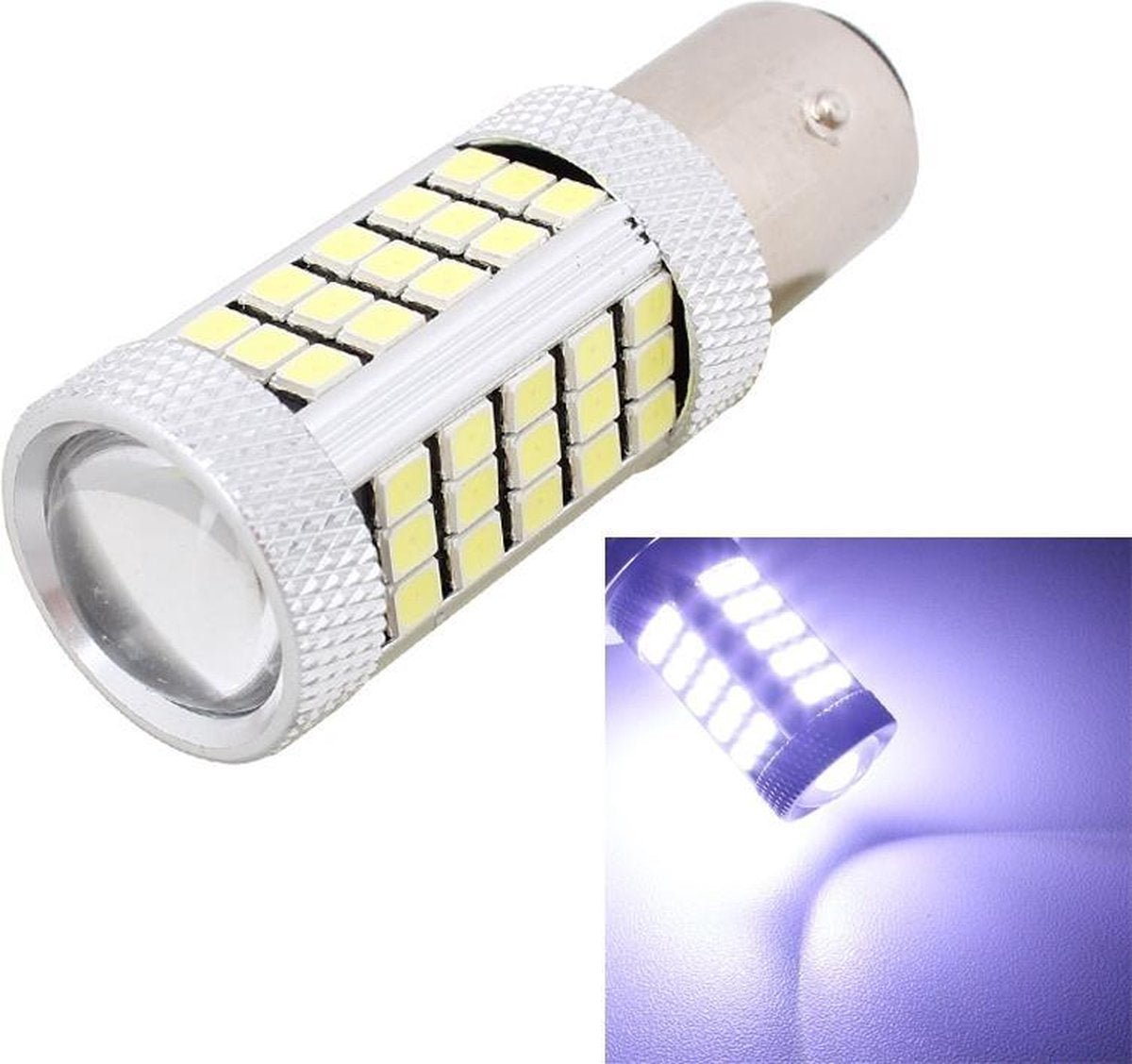 2 STKS 1157 / BAY15D 12.6 W 630LM 6500 K Wit Licht 2835 SMD 66 LED Auto Brake / Steering Light