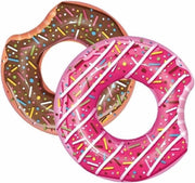Opblaasbare chocolade donut 107 cm