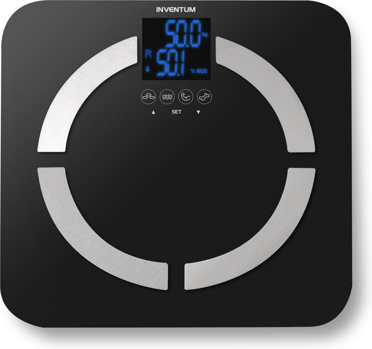 Inventum PW720ZW - Personenweegschaal - Zwart
