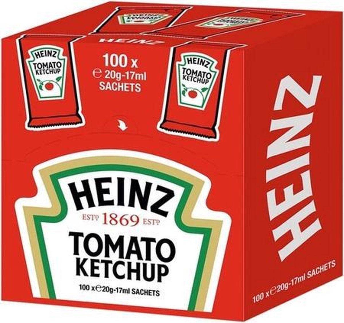 Heinz - Tomatenketchup - Sachets - 100 x 17gr