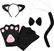 dressforfun - Accessoireset kat Kinderen  - verkleedkleding kostuum halloween verkleden feestkleding carnavalskleding carnaval feestkledij partykleding - 302033