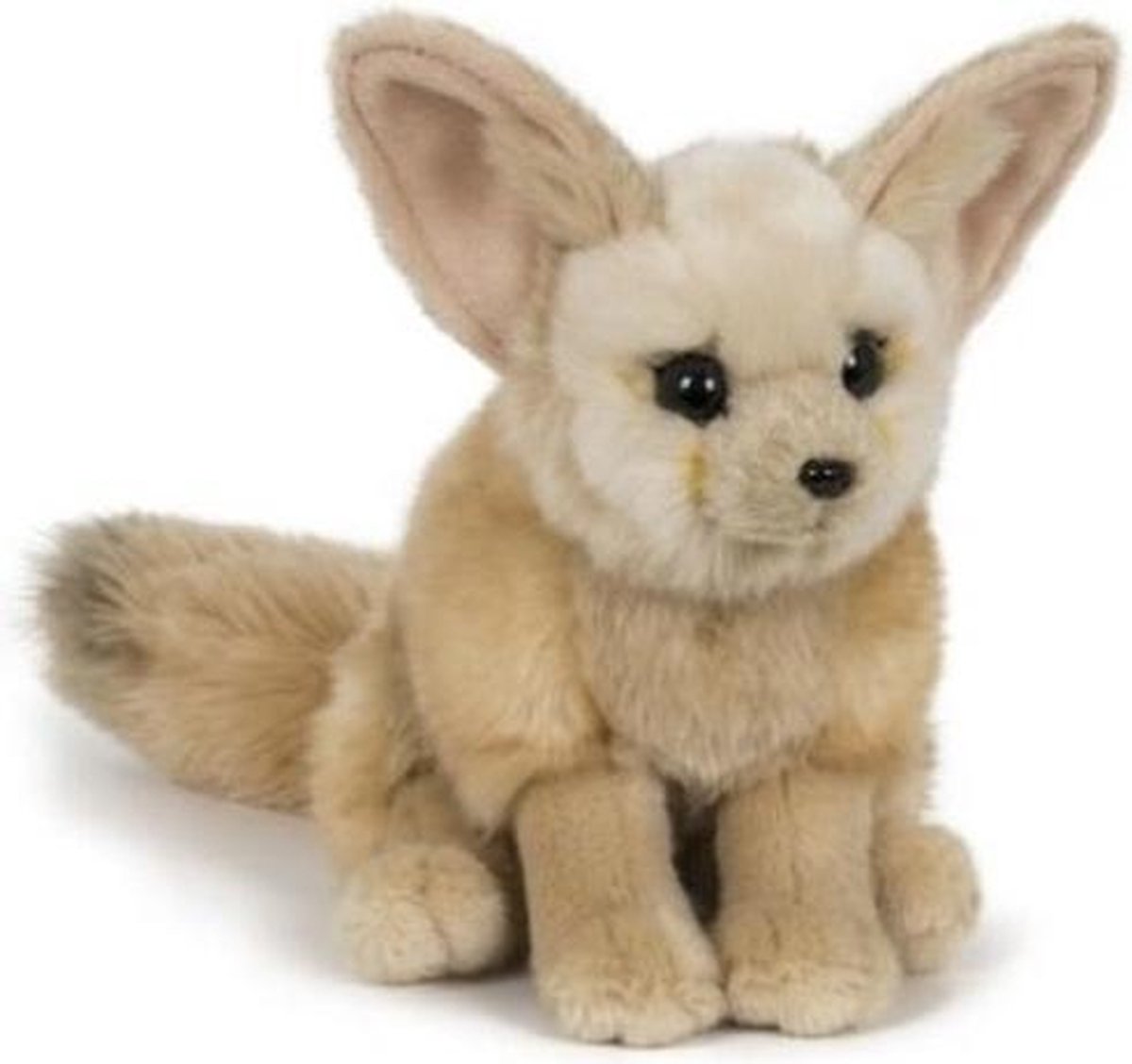 Pluche fennek/woestijn vos knuffel 23 cm speelgoed - Woestijndieren knuffels/knuffeldieren/knuffels voor kinderen