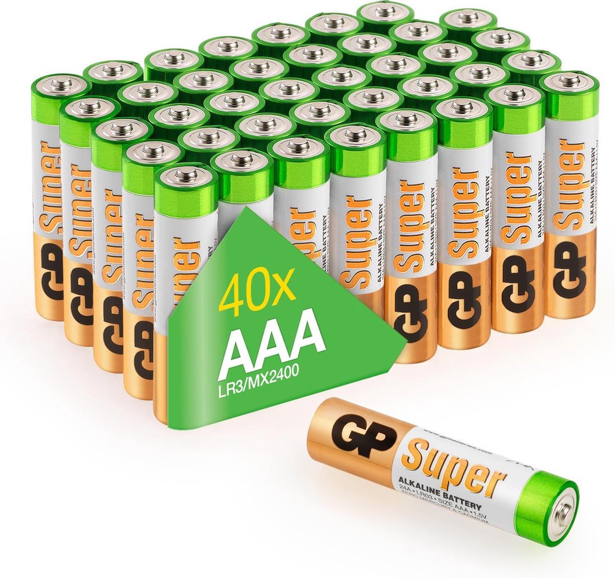 GP Super Alkaline AAA batterijen - 40 stuks