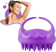 JOLTIA SH1 - Siliconen Haarborstel - Shampoo Brush - Hoofdhuid Borstel - Massage Borstel - No Dandruff - Scalp Massager - Flaky Brush - Hair Brush - Hairbrush - Haarverzorging - Anti Roos - Haargroei - Gezonde Hoofdhuid - Scrub - Paars