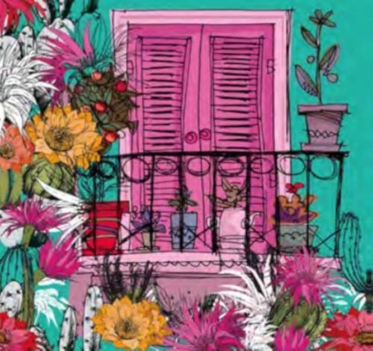 Duni Servetten Balcony 3-laags 33 X 33 Cm Papier Roze 20 Stuks