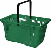Winkelmandje 28 liter - groen - 1 handvat - 10 stuks
