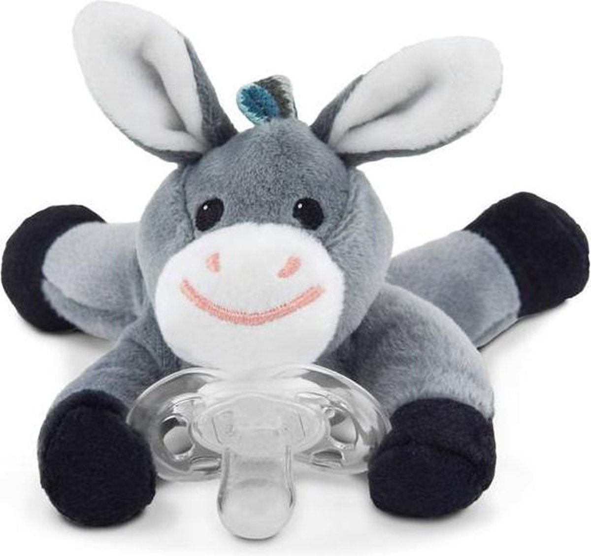 Zazu speenknuffel Donny Donkey Grijs