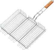 Maestro MR-1003 Grillrooster met houten handvat afsluitbaar 40x30cm