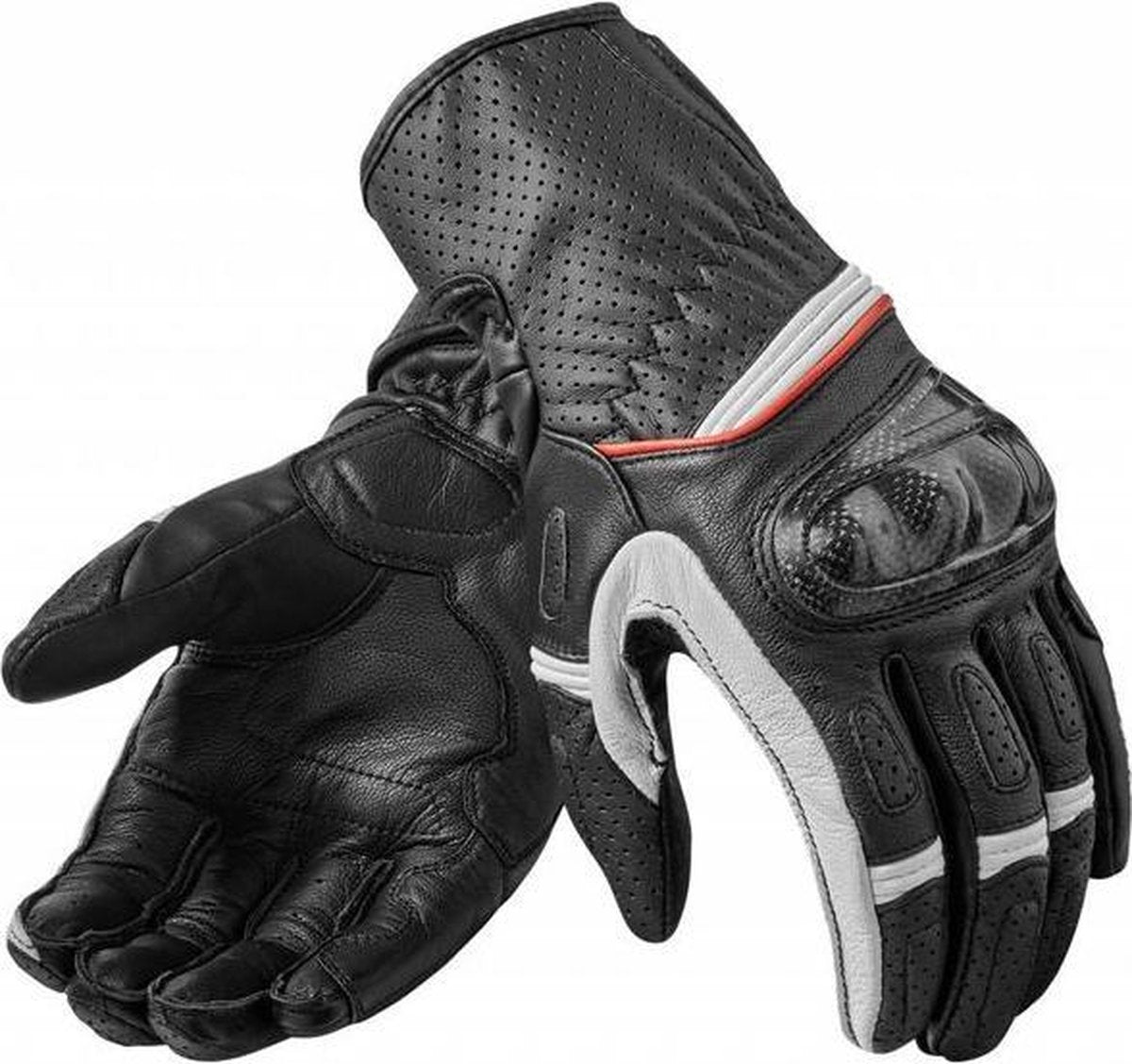 REV'IT! Chevron 2 White Black Motorcycle Gloves  S