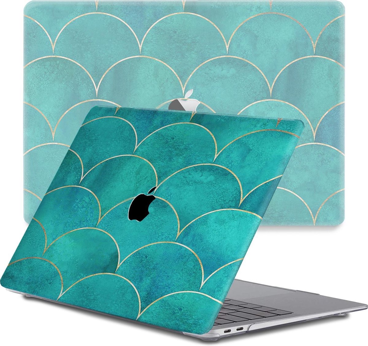 Lunso - cover hoes - MacBook Pro 13 inch (2016-2019) - Blue Waves